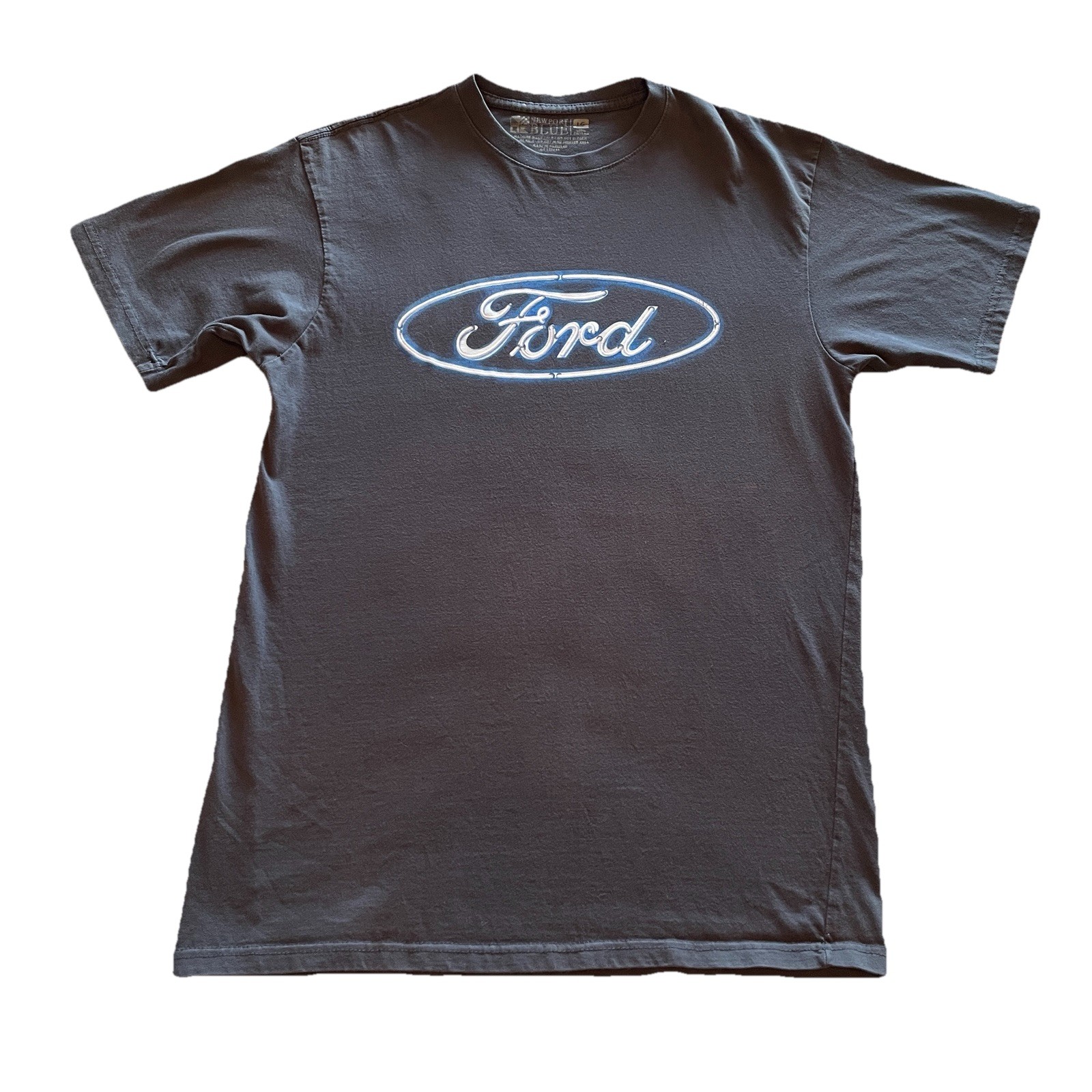Ford Motor Company T-Shirt Men’s Large Gray Cars Trucks Automotive Garage Dad