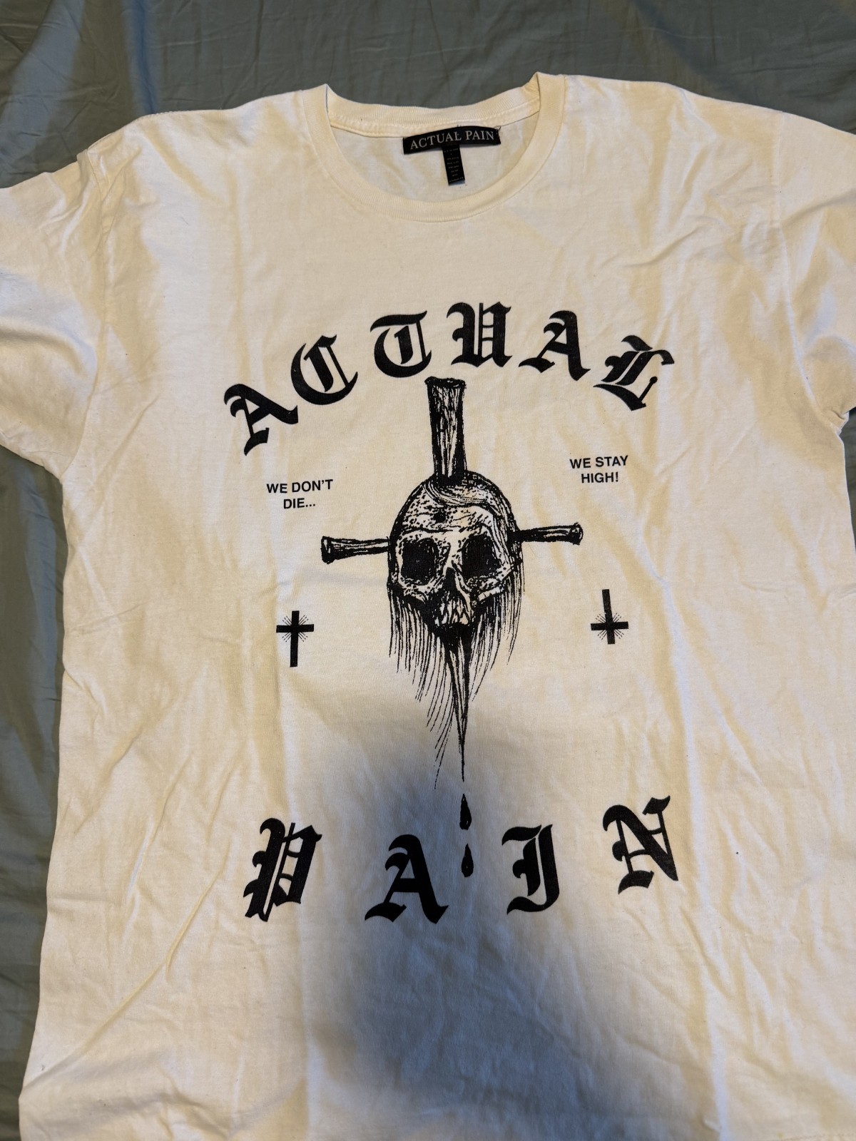 Actual Pain goth streetwear vintage shirt skull horror dark occult metal punk gallery