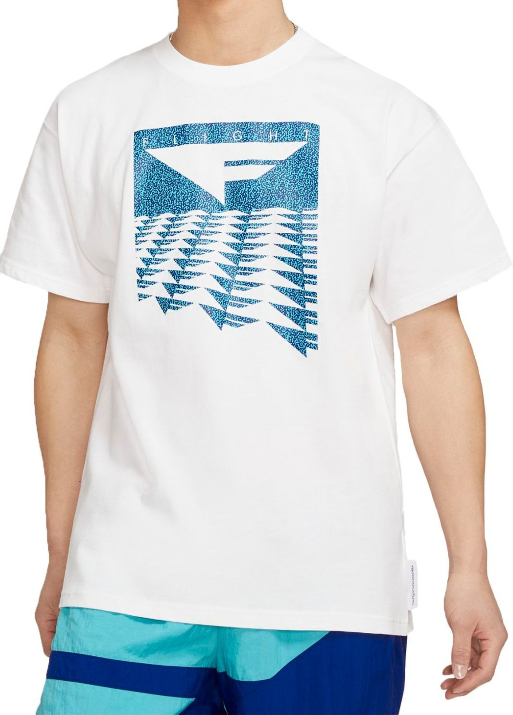 NIKE BASKETBALL T-SHIRT  Men’s Size Small FLIGHT SERIES WHITE