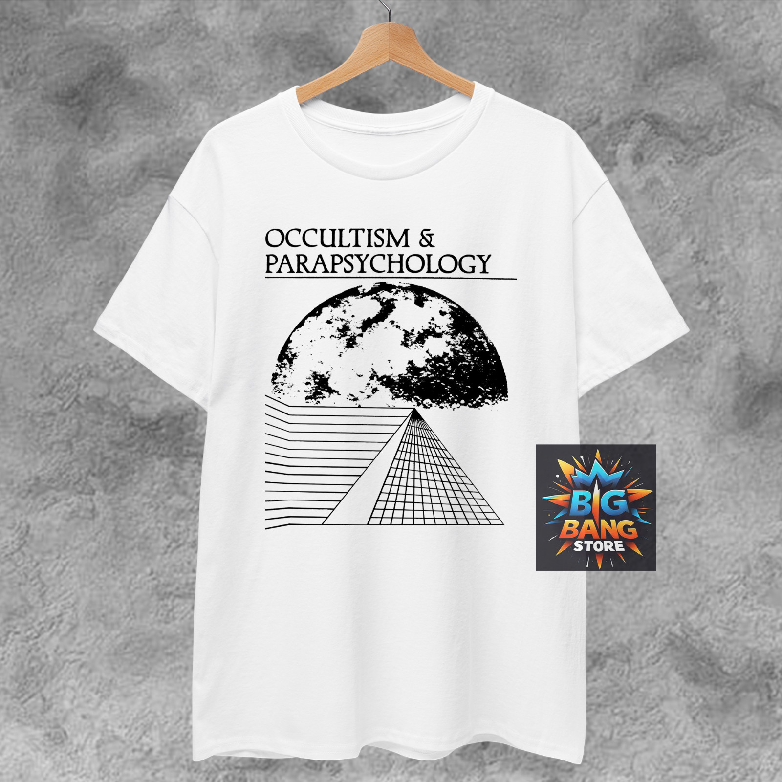 OCCULTISM and PARAPSYCHOLOGY T-Shirt, weird cult surreal avant garde horror goth gallery