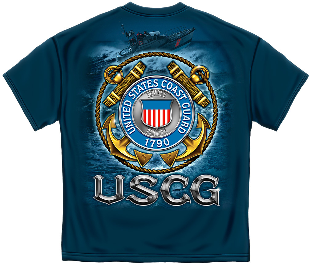 New United States COAST GUARD SEMPER PARATUS 1790 USCG T Shirt