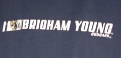 BYU Cougars Retro Polyester T-Shirt, Size Men’s Small