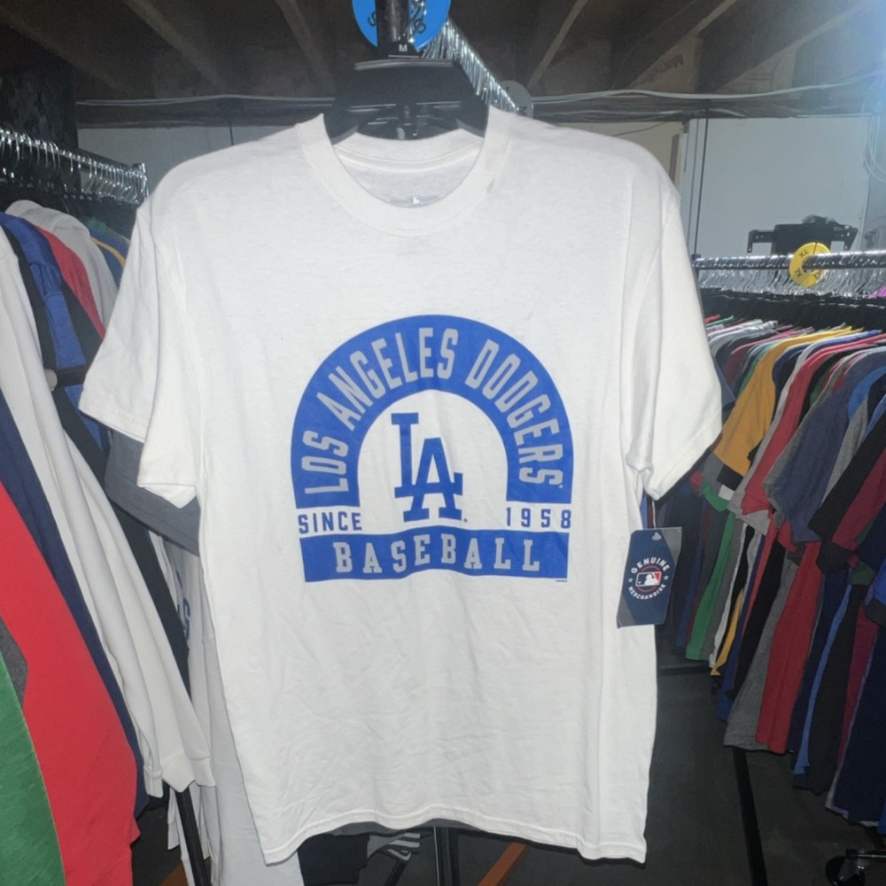 Genuine Merchandise Los Angeles Dodgers MLB White T-Shirt Size M NWT