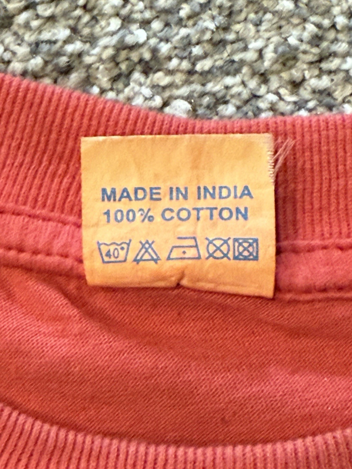 Vintage Taj Mahal India T Shirt Made In India Tourist Graphic Red Tee Fits M gallery