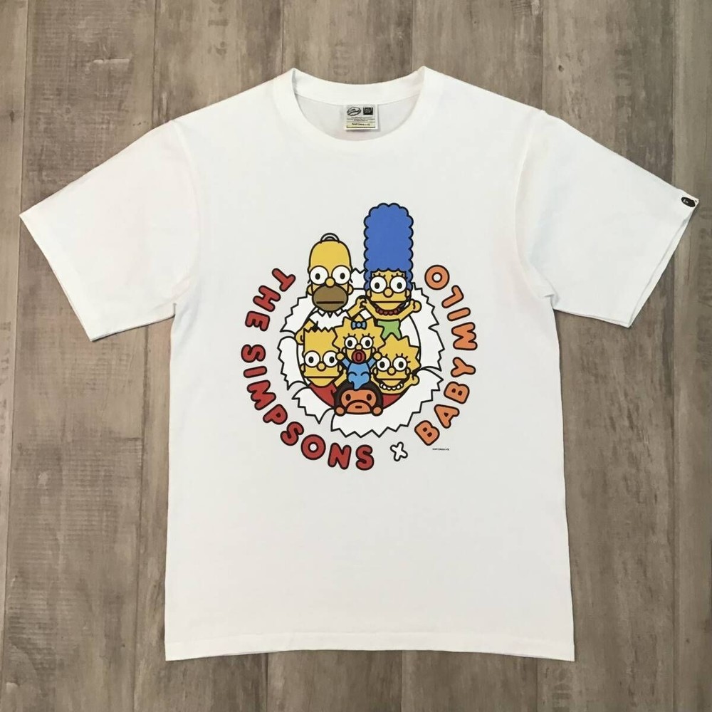 A bathing ape THE SIMPSONS Collaboration BABY MILO Mens T-shirt S Size BAPE