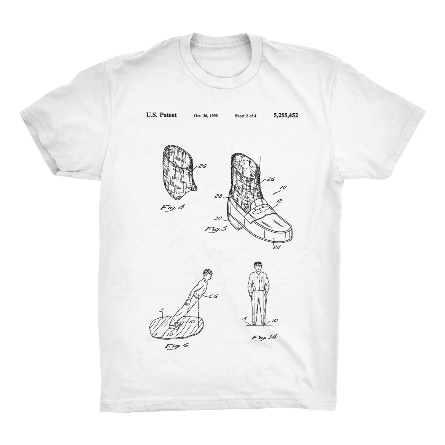 Michael Jackson Anti Gravity Shoes Art Patent T-Shirt. Black, White or Gray NEW gallery
