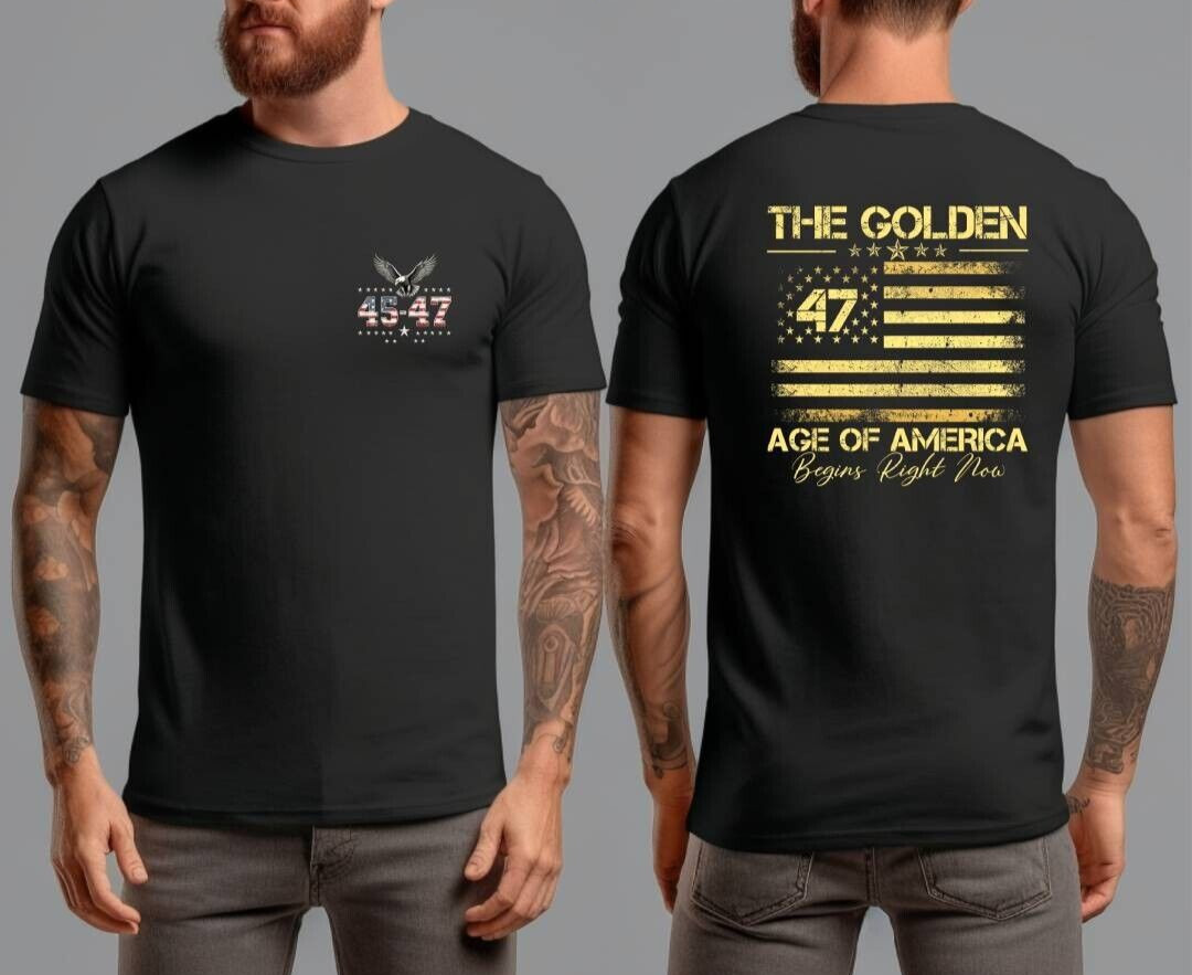 Trump Vance 2024 The Golden Age of America Great MAGA Golf 45 47 Eagle T-Shirt gallery
