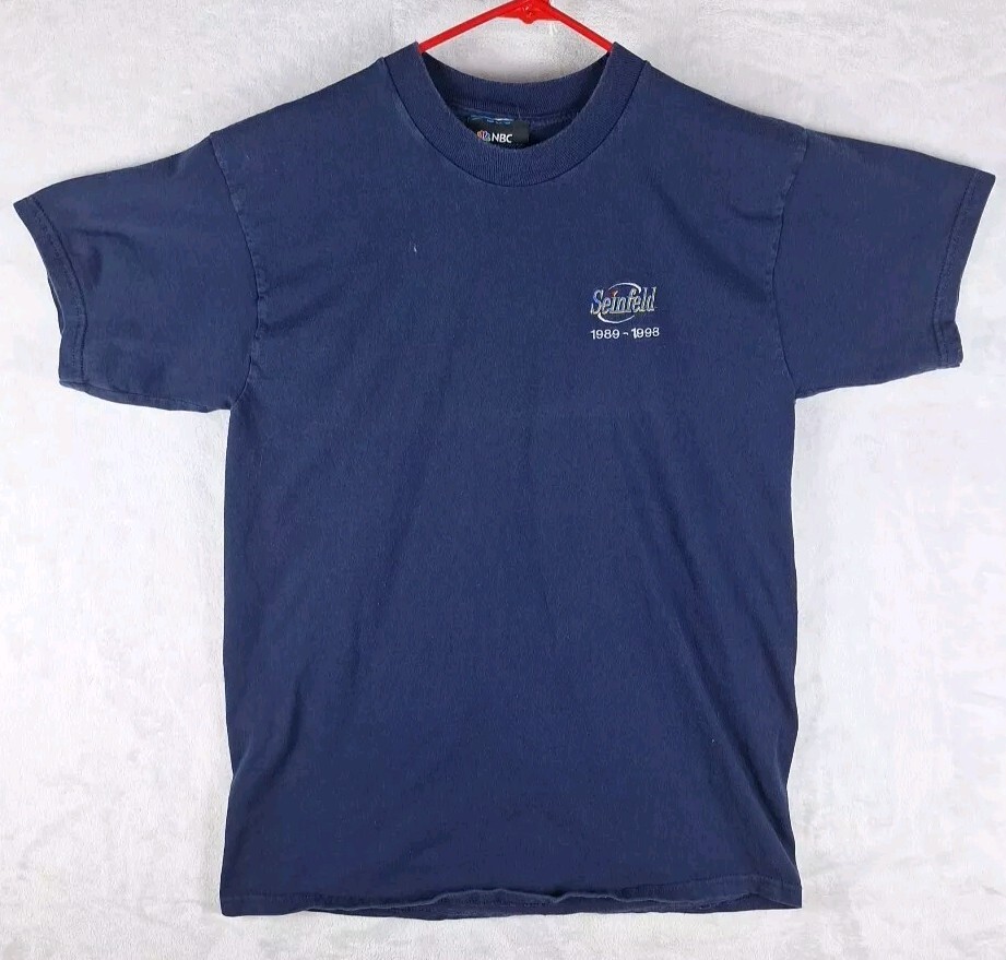 Vintage 90s Seinfeld 1989-1998 T Shirt Official Show Promo NBC Mens L Made In US gallery