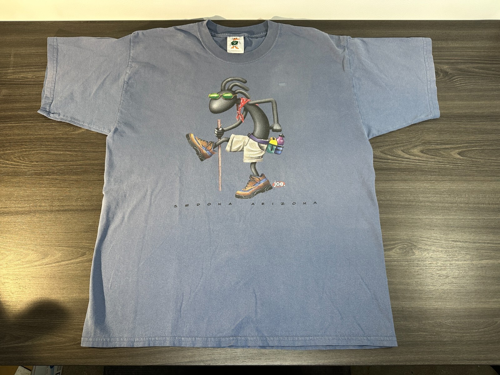 Sedona Arizona Hiking Joe Graphic T-shirt - blue gray color Size XL gallery