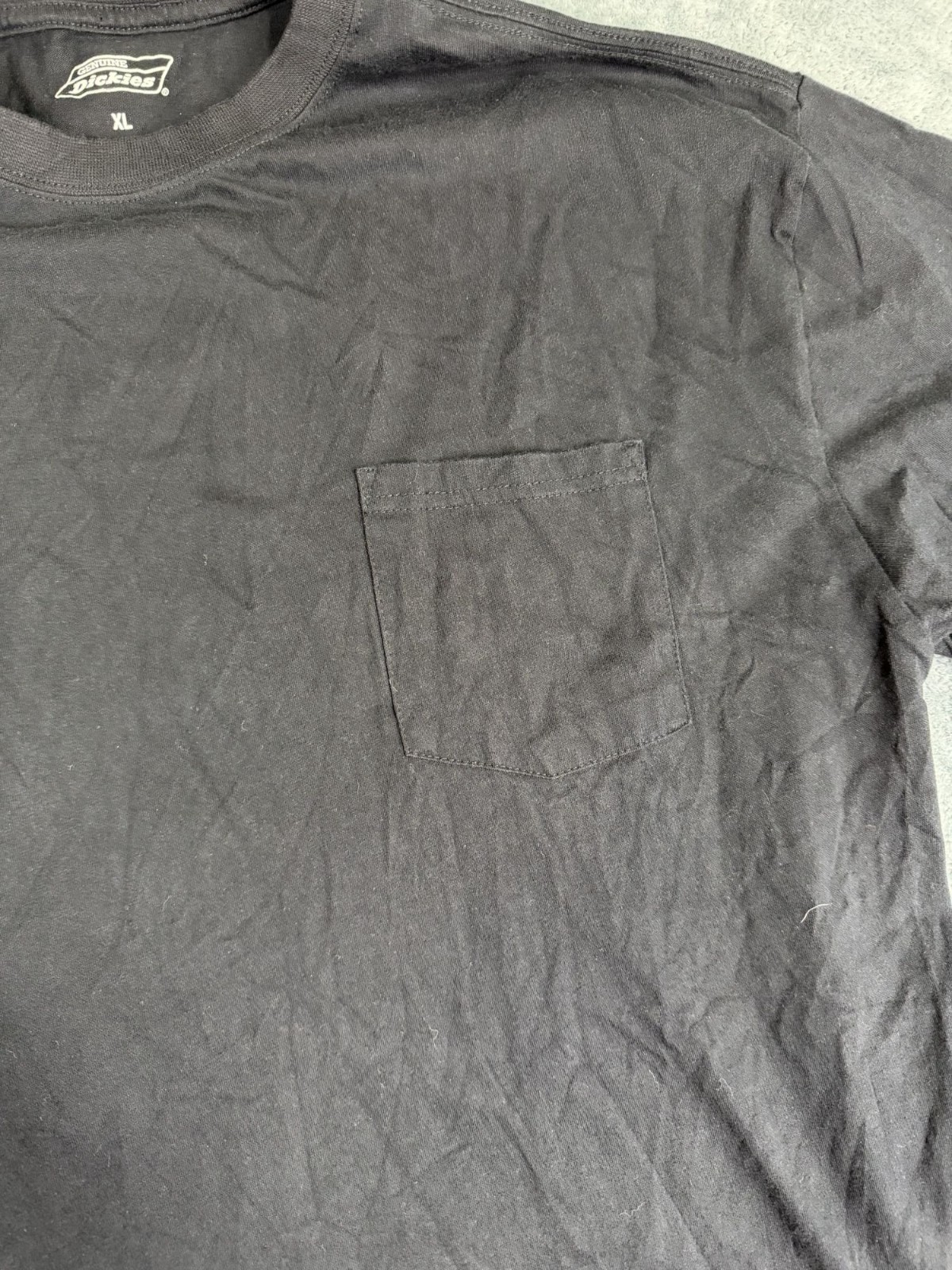 Genuine Dickies Mens Black Pocket T-Shirt XL gallery