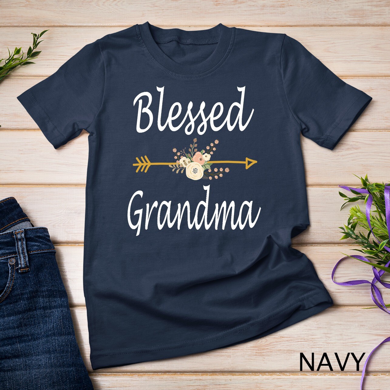 Blessed Grandma Shirt Thanksgiving Christmas Gifts Cute Unisex T-shirt gallery