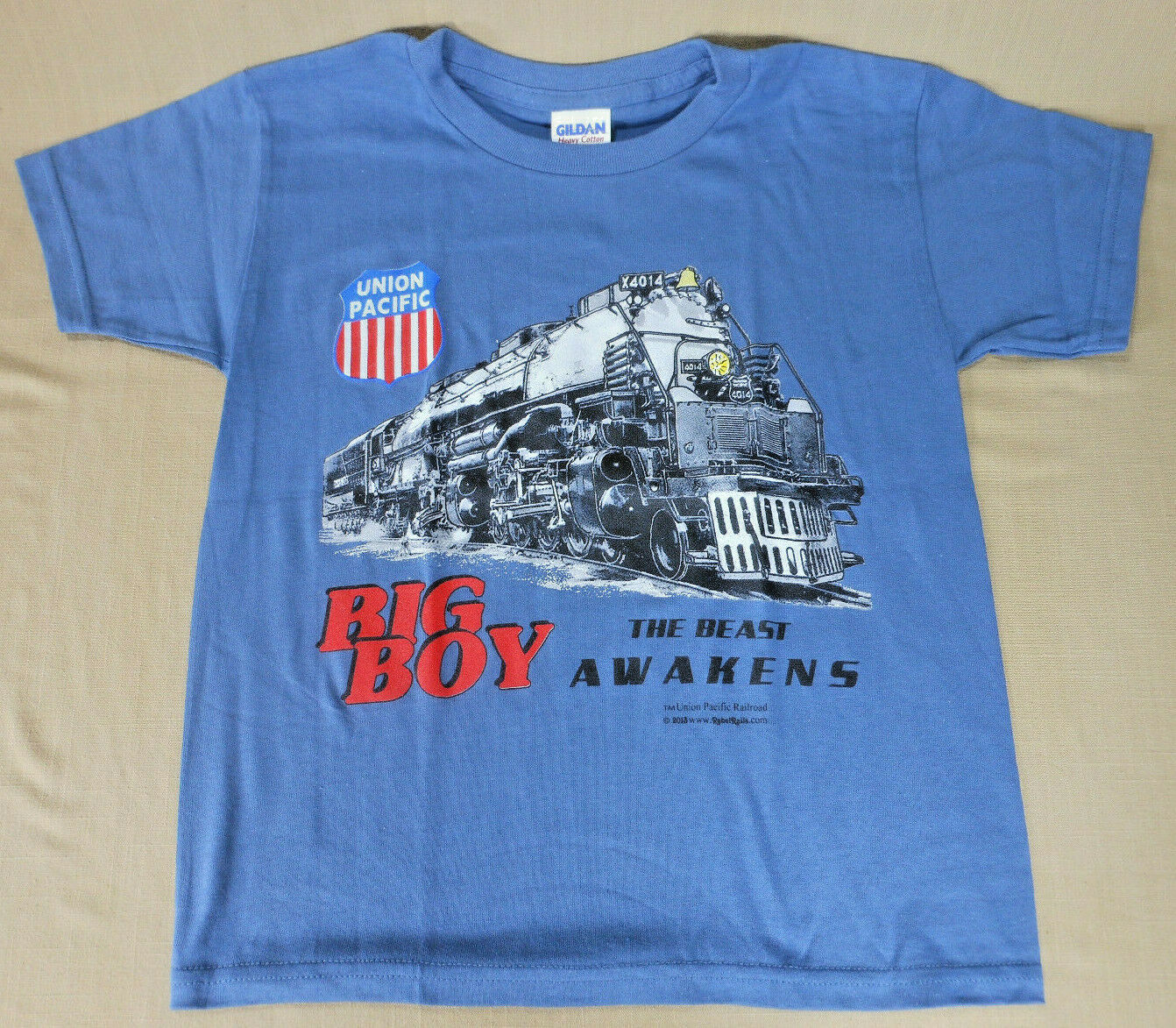 Union Pacific Big Boy 4014 Blue Tee Youth and Adult gallery