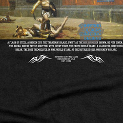 Gladiator Inferno Workout shirt, Gym tee, Pump cover, Retro, Classic art tshirt
