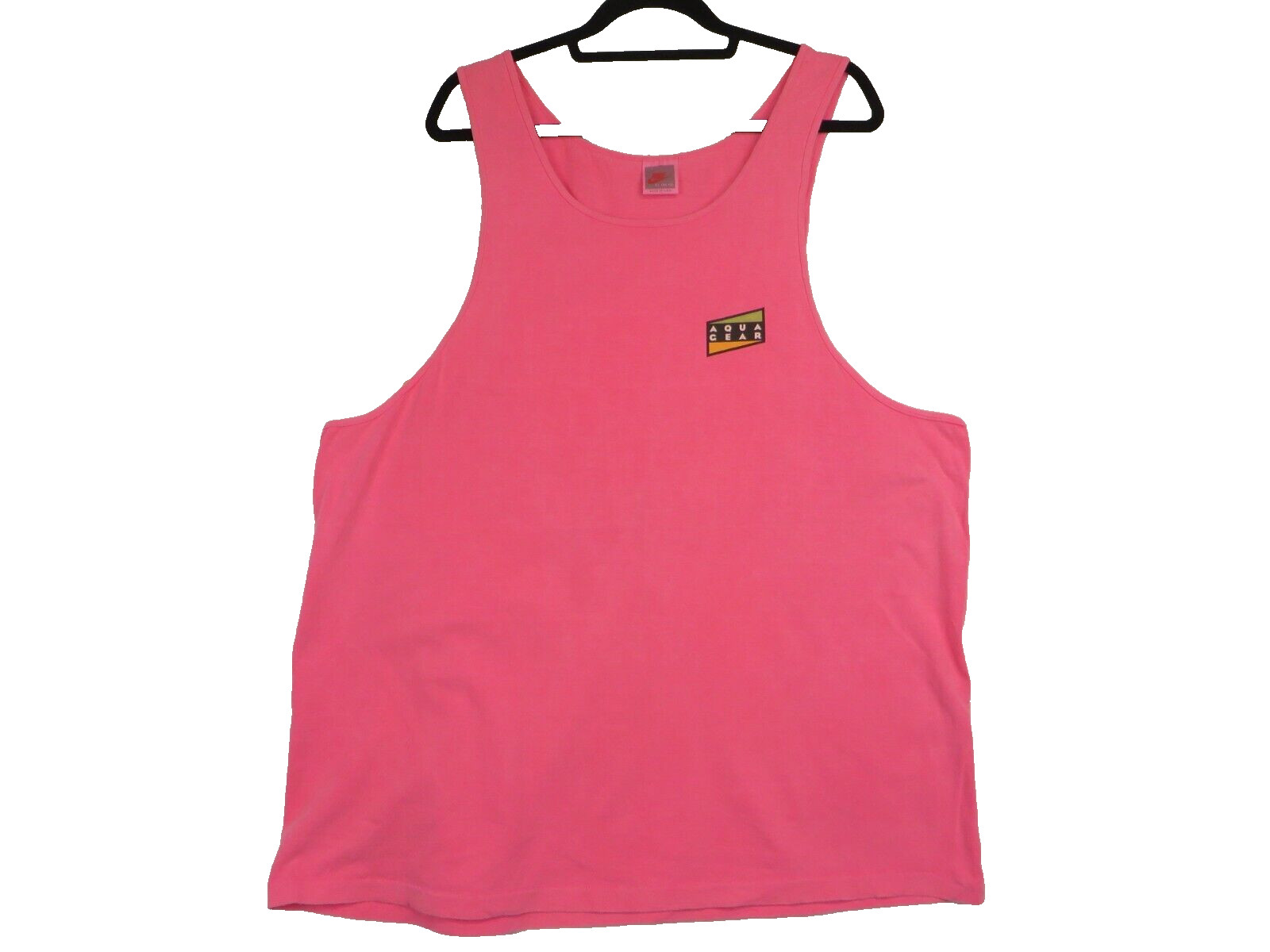 Vintage Nike Aqua Sock Tank Top Mens XL Neon Pink Single Stitch 90s USA gallery