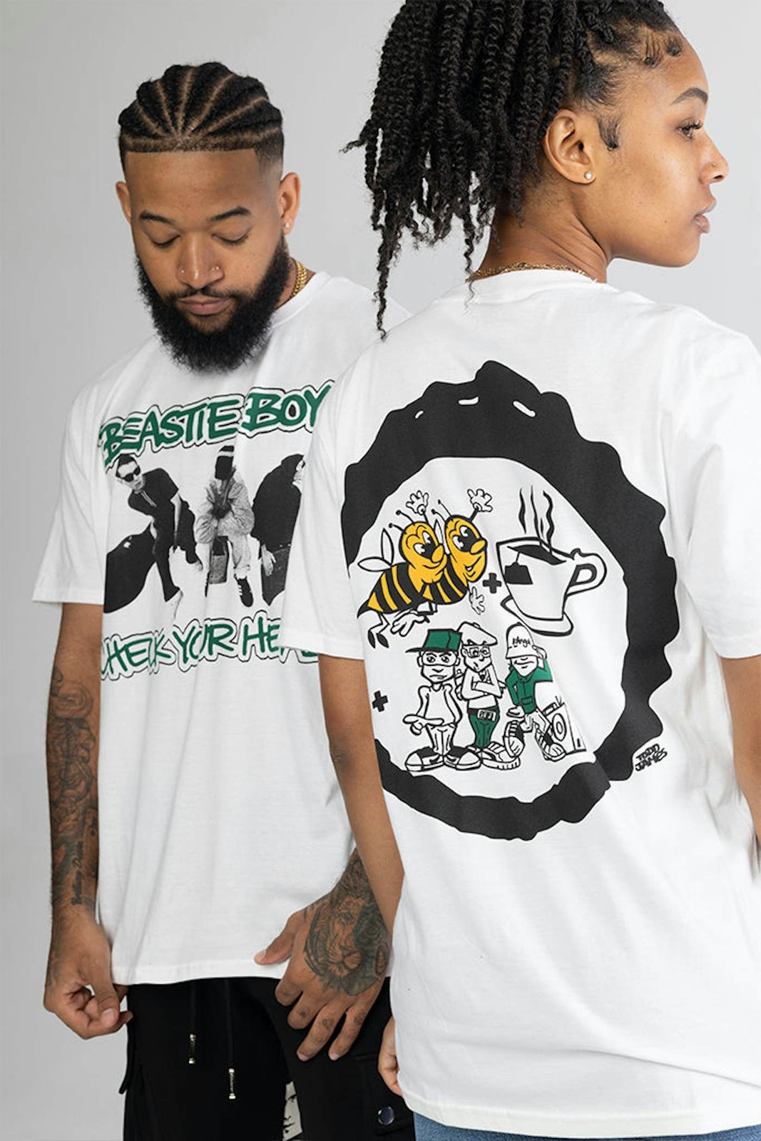 Beastie Boys Check Your Head T-Shirt 2 sided white short sleeve reprint gallery