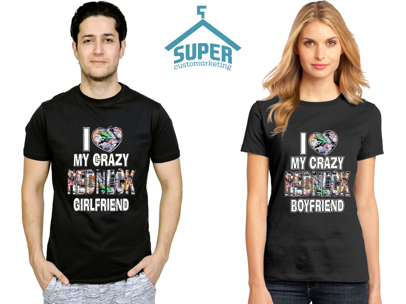 I Love My Redneck Girlfriend Boyfriend Couple TSHIRT I Love My Redneck Boyfriend gallery