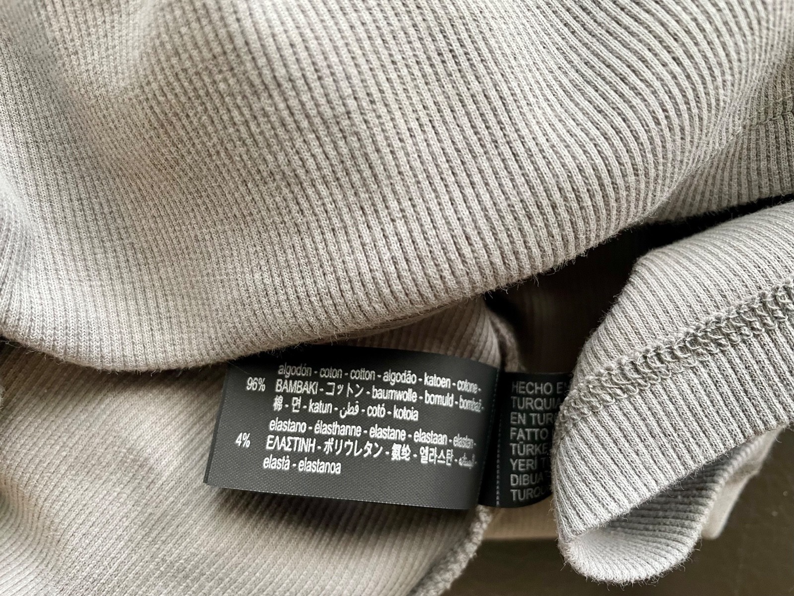 NEW ZARA COTTON RIBBED, ZIPPERED GREY TANK TOP SLIM FIT SIZE L gallery