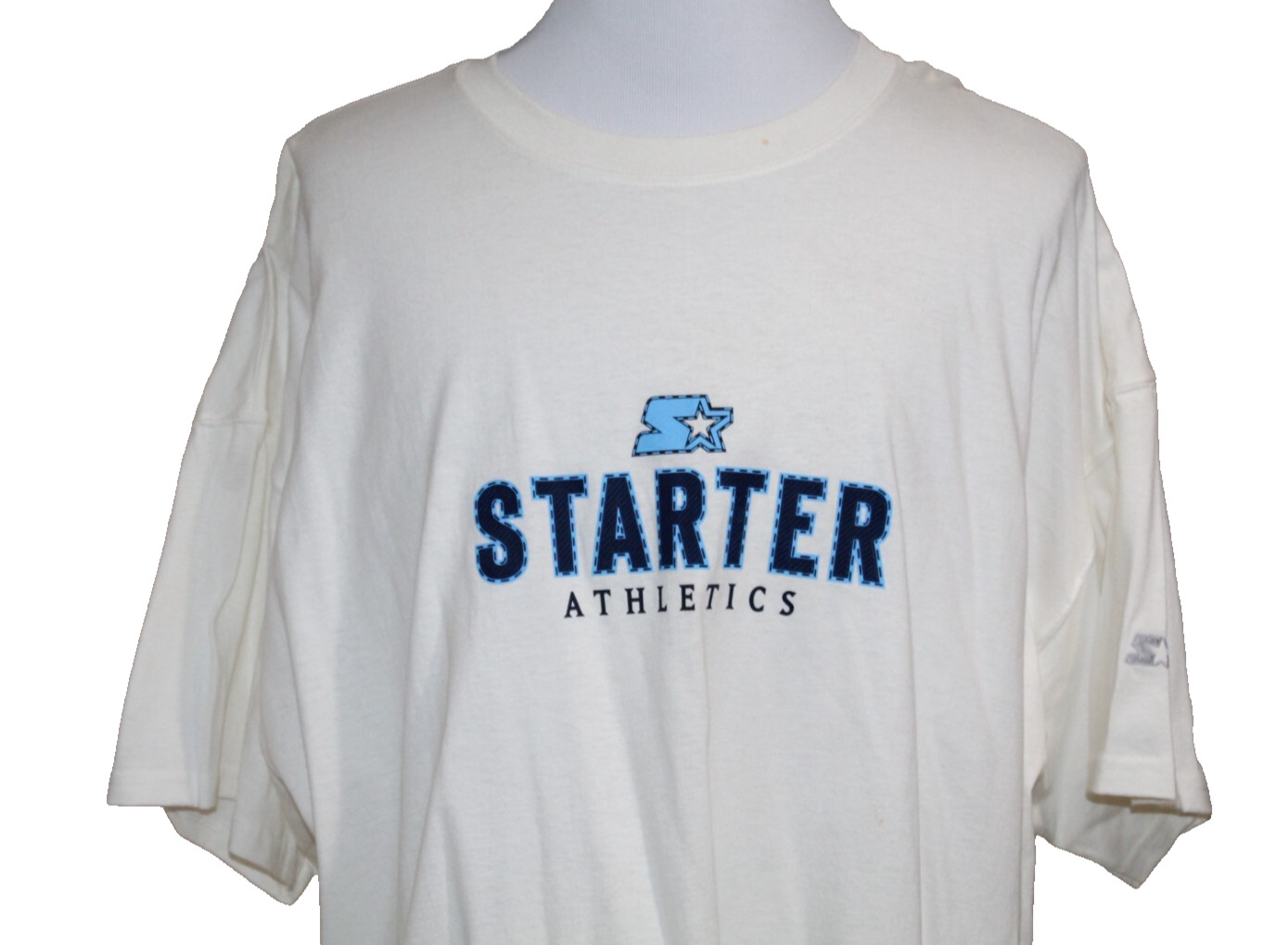 Starter Men's T Shirt 2XL VINTAGE New With Tags NOS White Tee LOGO 90s Y2k NWT gallery