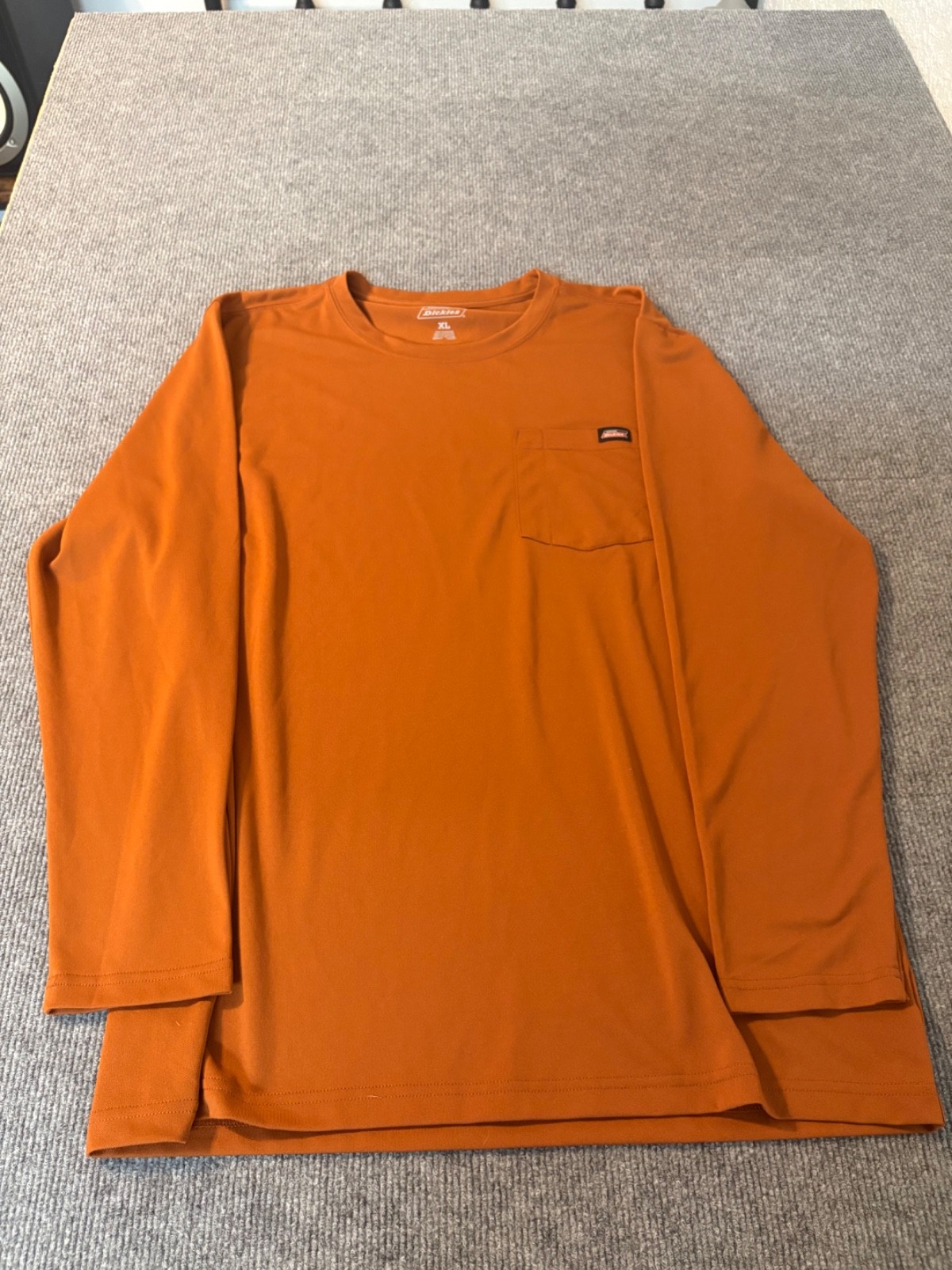 Genuine Dickies Mens Size XL Long Sleeve Pocket Shirt Copper Workwear Outdoors