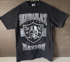 Las Vegas Raiders Shaka Wear Mens Shirt LG R4L Team SuperMax Heavy Double Sided