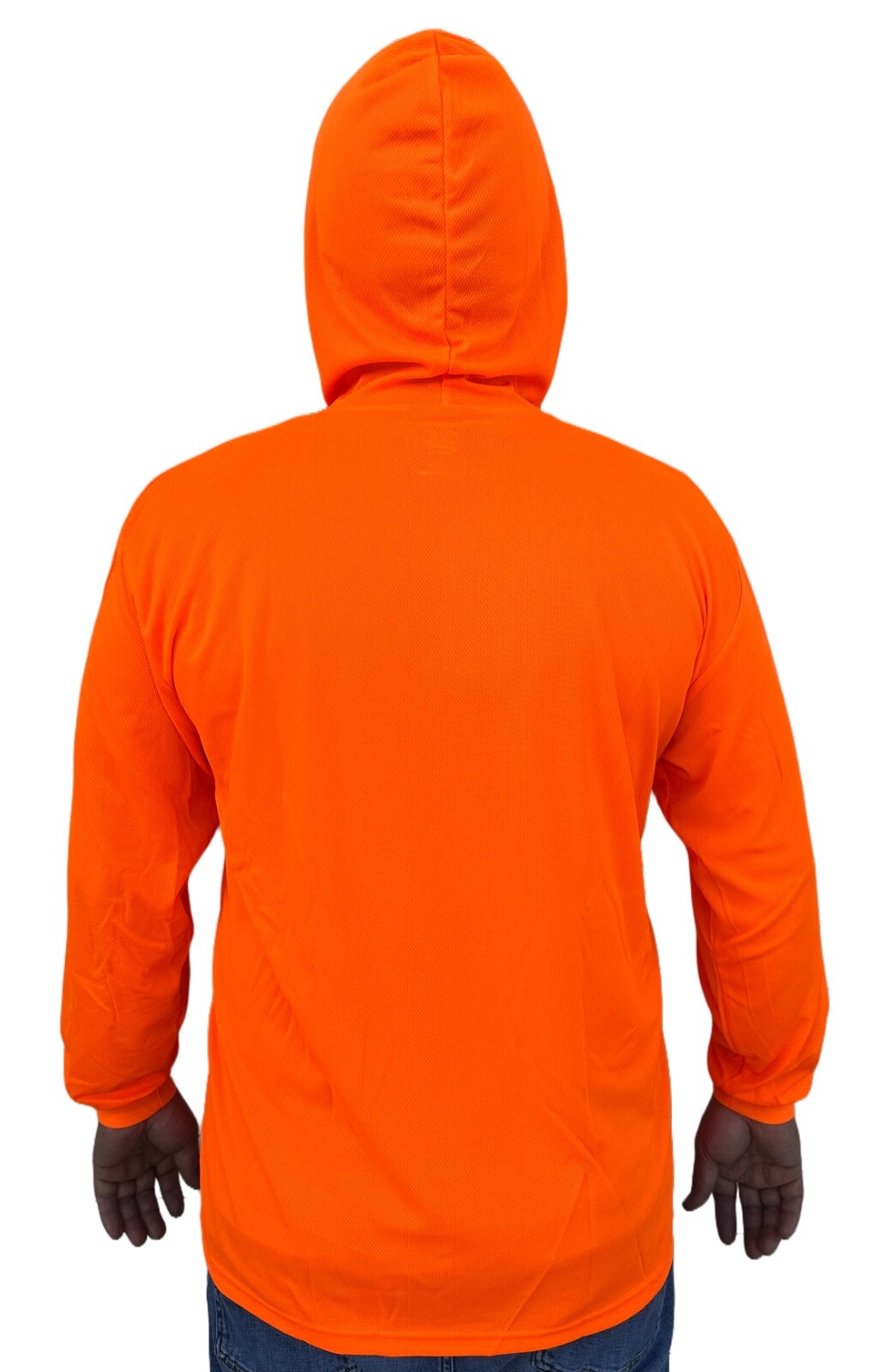 Hoodie Orange High Visibility Shirt / Air Cooling Flow w/ UV Protection gallery