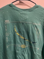 RARE 2017 Nike Atom Space Intergalactic Stars Teal Blue T-Shirt Men’s Sz Medium