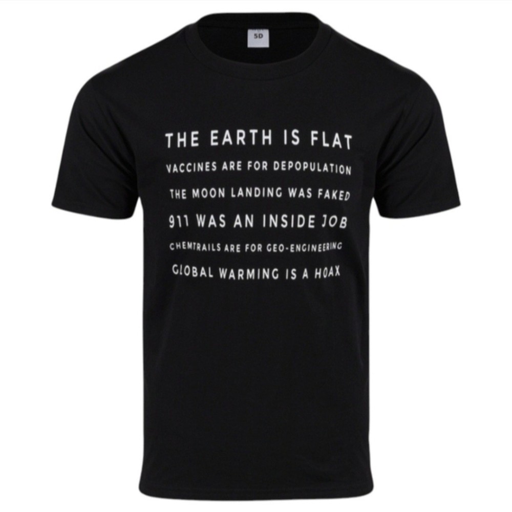 The Earth Is Flat/Truth Seeker Tshirts Graphic Tee S-XL