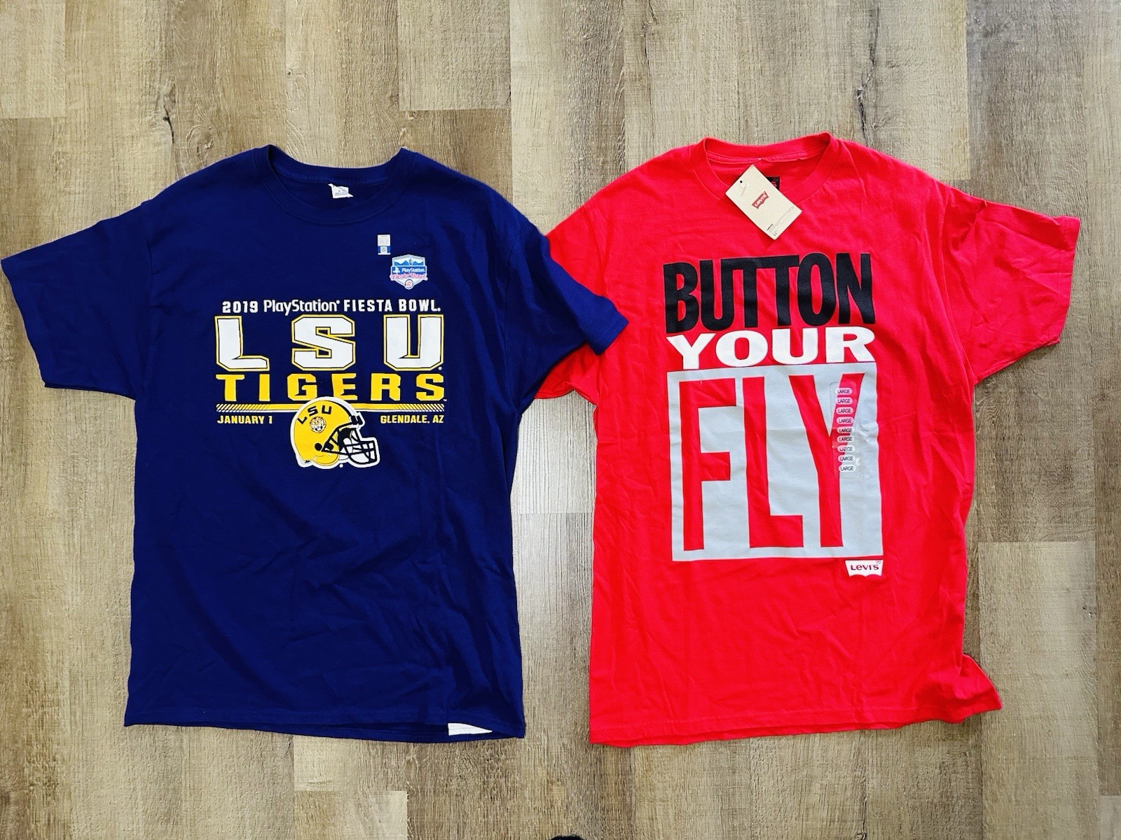 Brandnew Lot of 5 Nike, Jordan and Levis Men’s Crew Neck Short Sleeve