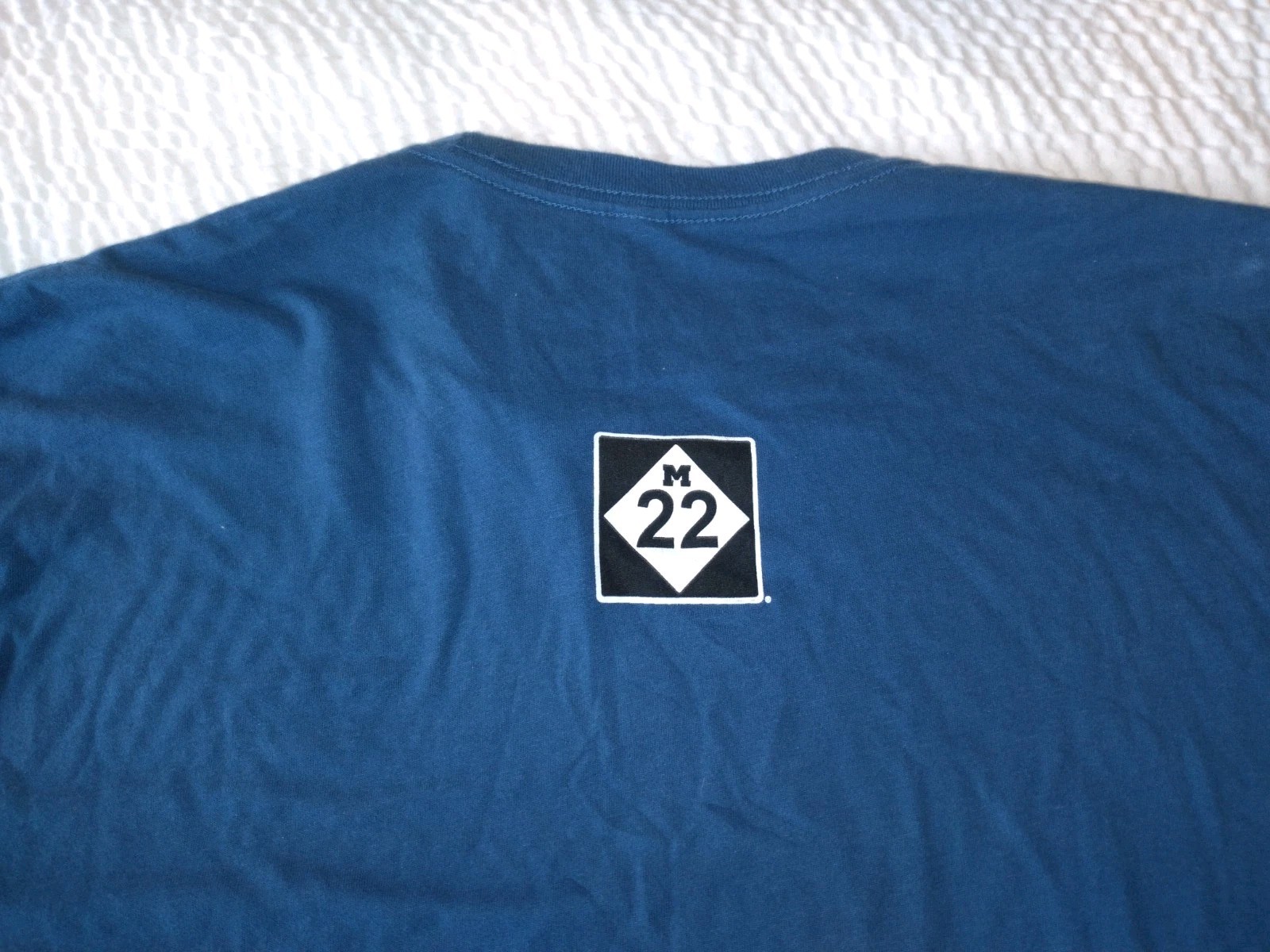 M22 Brand Vans Beach L Large T Shirt Volkswagen Blue Vintage Leland Michigan gallery