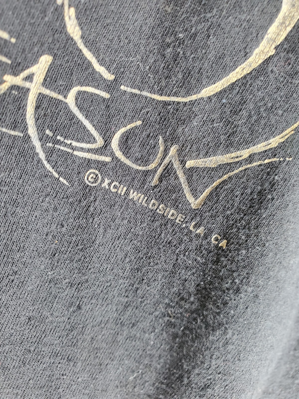 Vtg 90s Single Stitch Shirt Men L Black Gold "Jesus Reason For Season" Christmas gallery