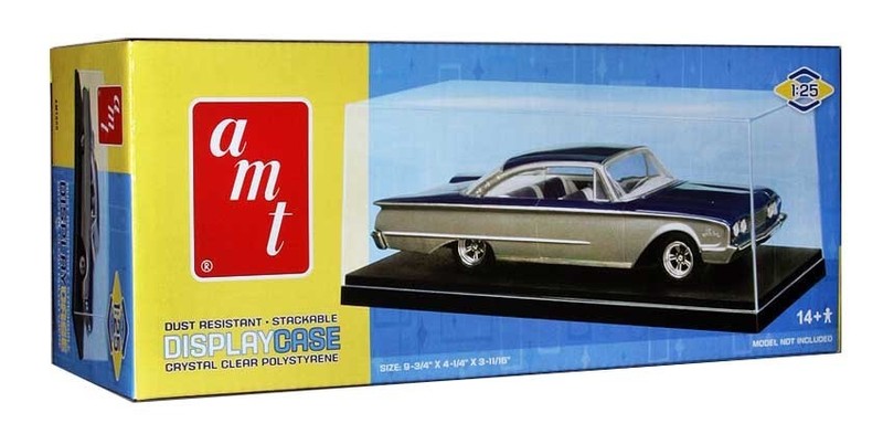 COLLECTIBLE DISPLAY SHOW CASE WITH BASE FOR 1/24-1/25 MODEL CARS BY AMT AMT600