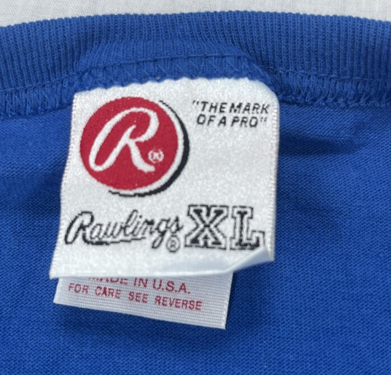 Rawlings "Mark of a Pro" Navy Blue T-Shirt Men's XL NWT Baseball Tee gallery