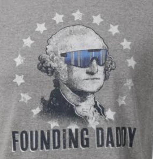 USA 250th T-Shirt Mens Med Founding Daddy Fathers Day 60% Cotton Blend Free Ship gallery