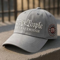 We The People Baseball Cap, Embroidered Have Had Enough 1776 Star Badge Hat f…