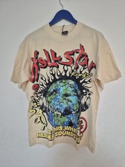 Hellstar Records Heaven On Earth T-Shirt Cream Men’s Size M Capsule 9 Streetwear