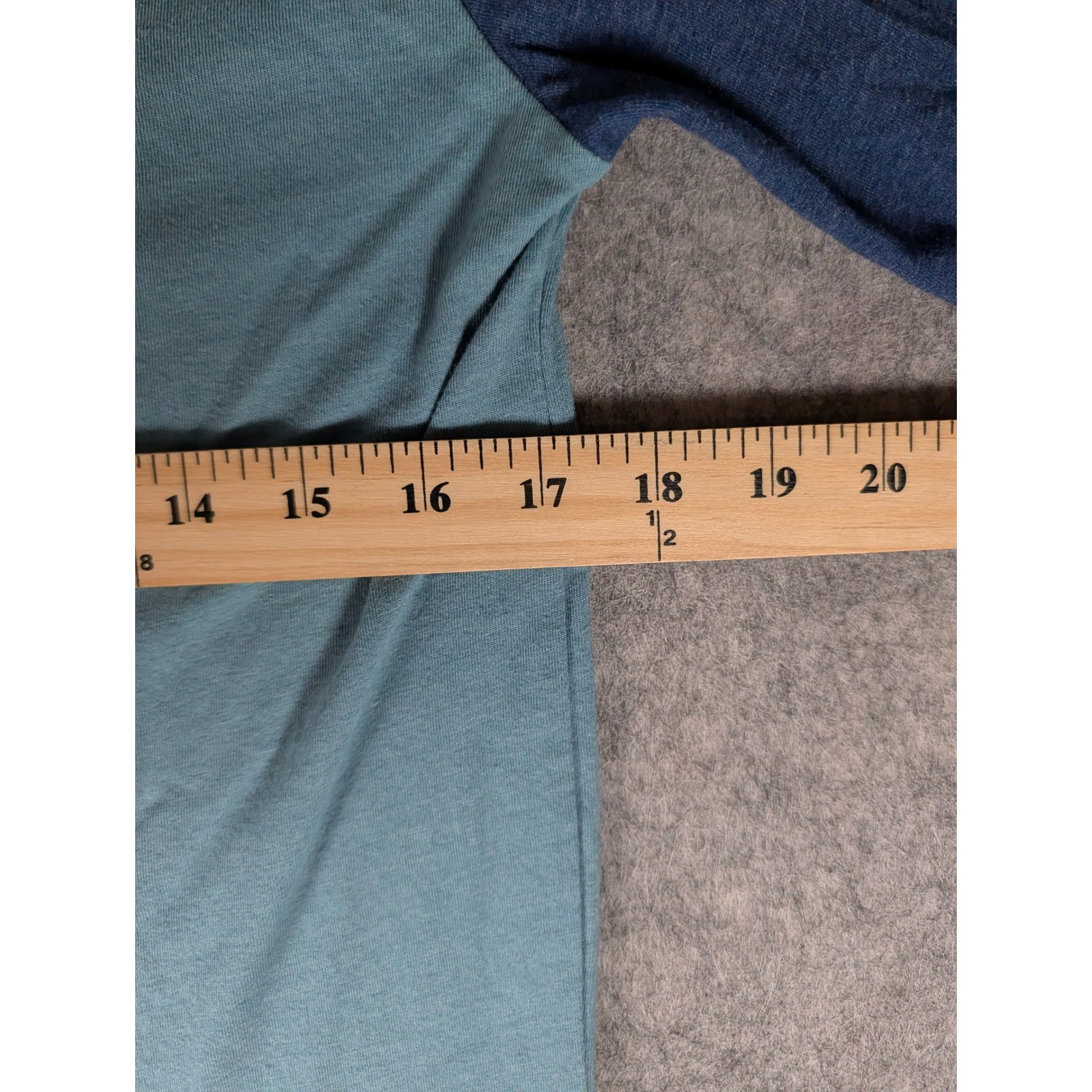 Home Free Ohio Heart of It All Raglan Long Sleeve Graphic Tee Teal Navy Blue gallery