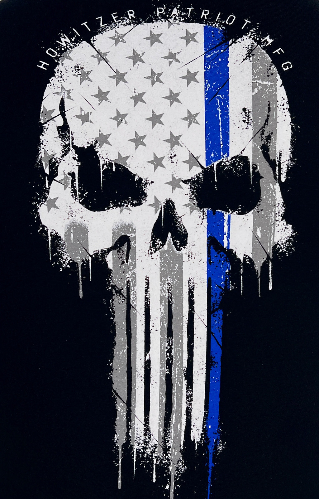 Howitzer Style Men's T-Shirt Brave Blue Military Grunt Black MFG gallery