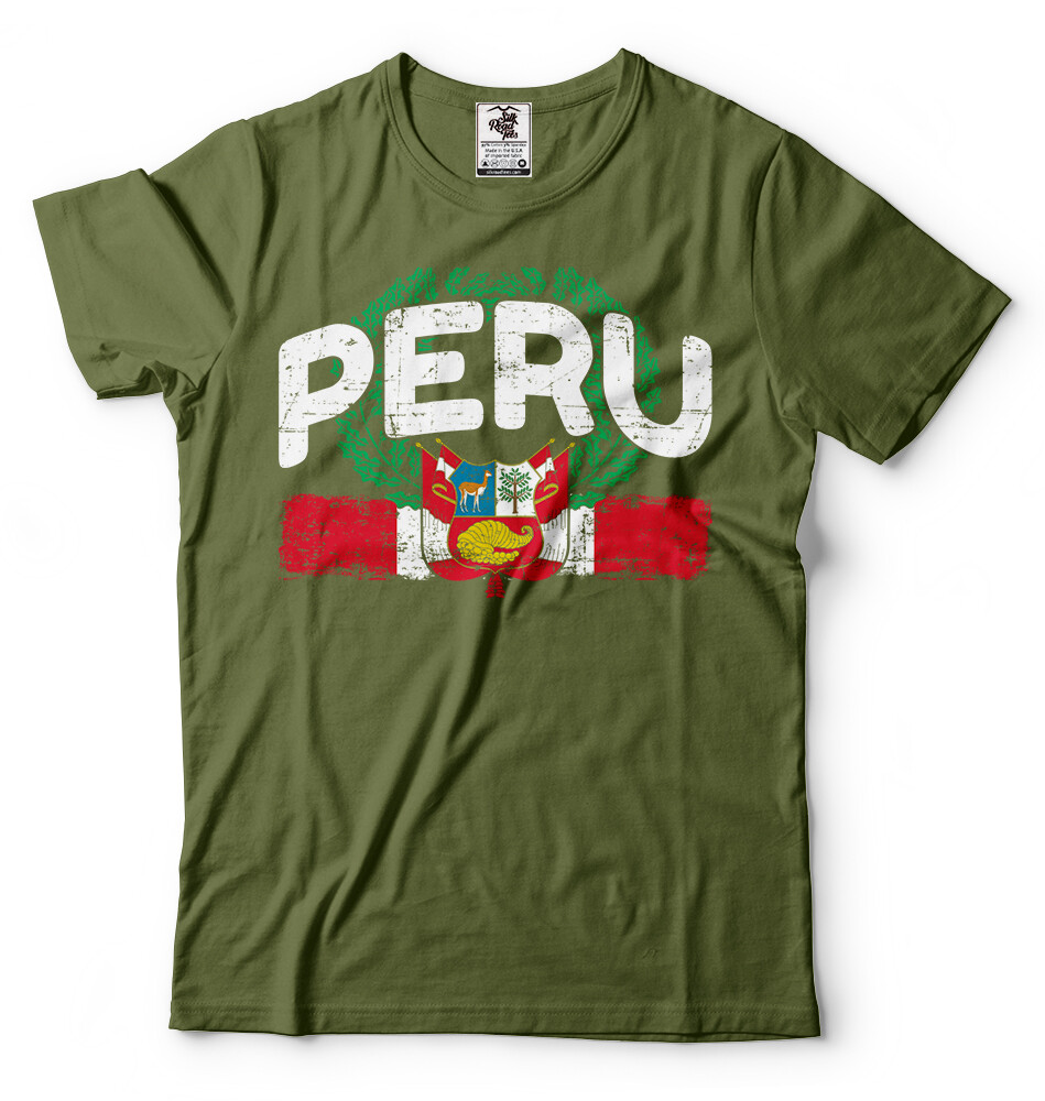 Peru Pride T shirt Peruvian Patriotic T shirt Peruvian Tee Soccer Fan T shirt gallery