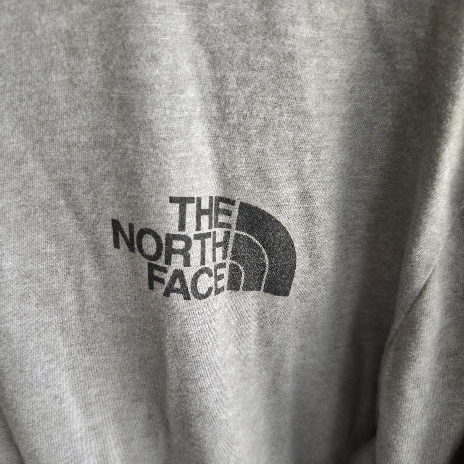 The North Face Shirt Men Medium Gray Long Sleeve Logo Outdoor Casual Tee gallery