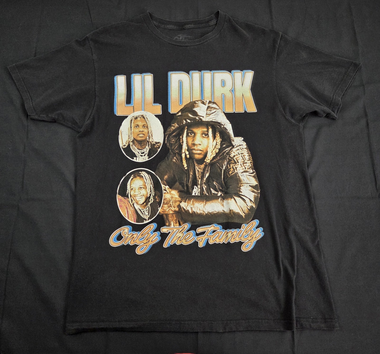 Otf Lil Durk Only The Family T Shirt Mens Medium Black Short Sleeve Graphic gallery