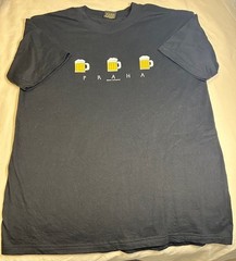 Art Praha Fun Explosive 2XL TShirt Beer Mugs Black Short Sleeve *See Measurement