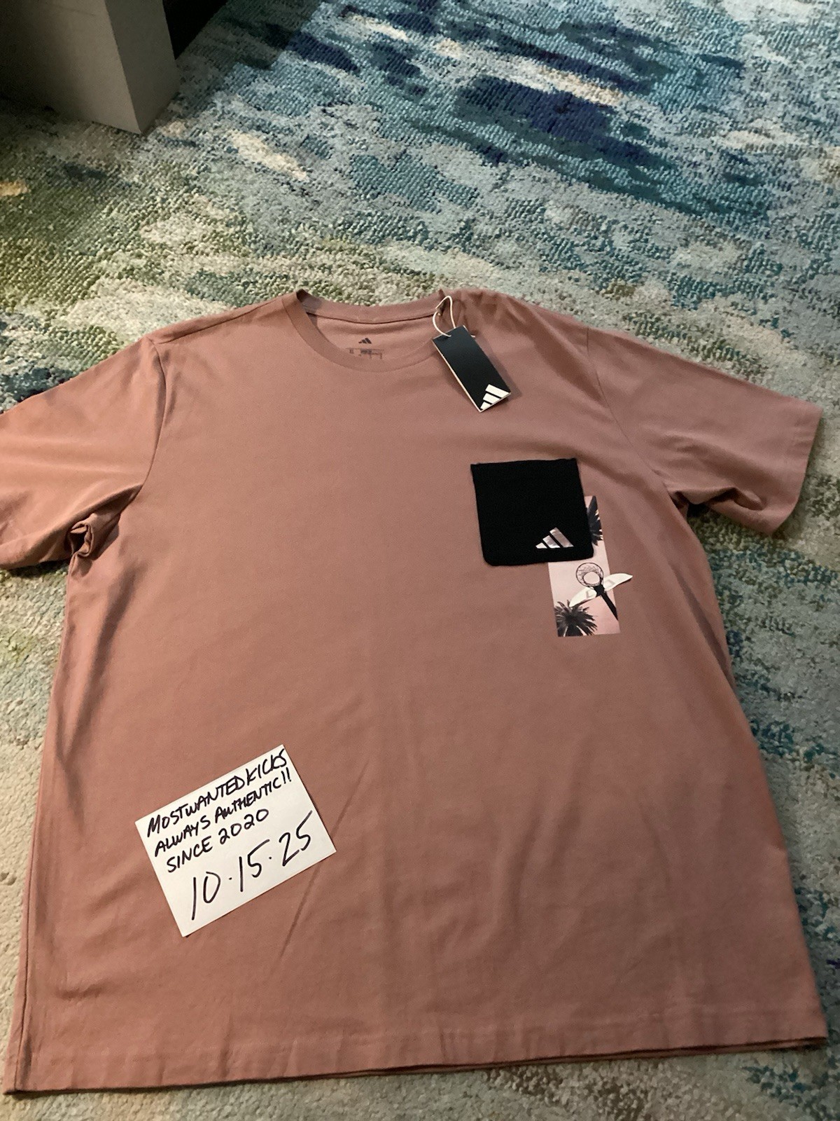 NWT Adidas Multi-Sport Warm Clay Lens Pocket T-Shirt Men’s Sz XL FREE SHIPPING!!