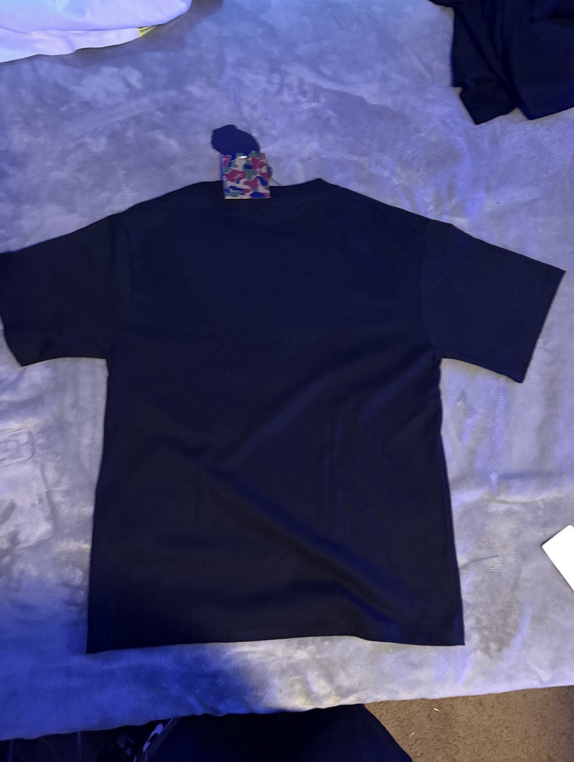 A Bathing Ape Bape Color Camo Ape Head T-Shirt Black/Purple gallery