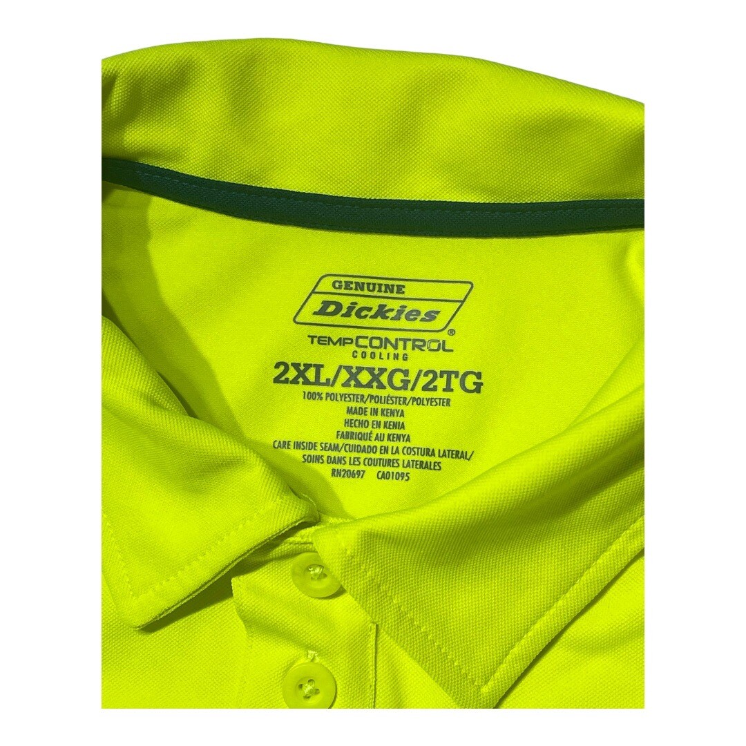 Genuine Dickies Performance Polo Shirt 2XL Mens Workwear Construction Casual Wor gallery