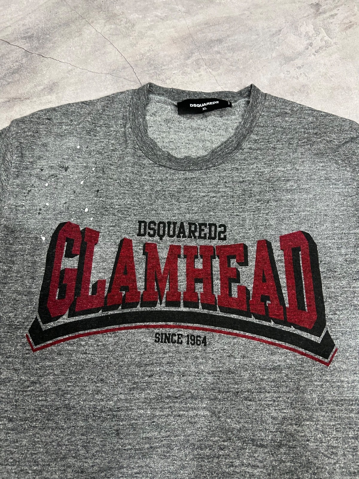 Dsqured2 Glamhead melange cotton stained Tee Size XL gallery