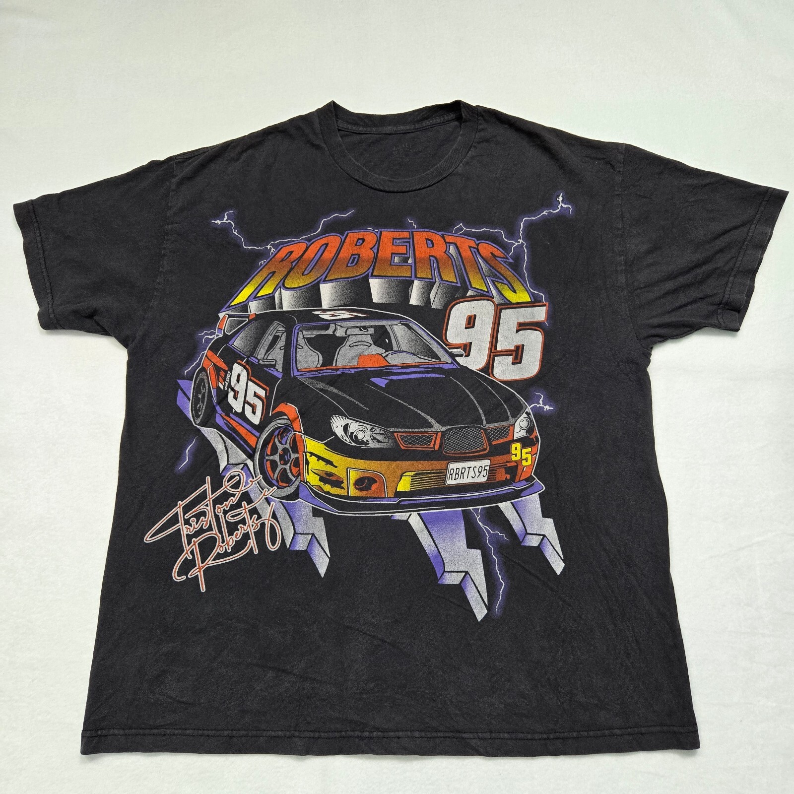 Vintage J Galt T-Shirt Unisex One Size Racing Triston Roberts 95 Cars Graphic gallery