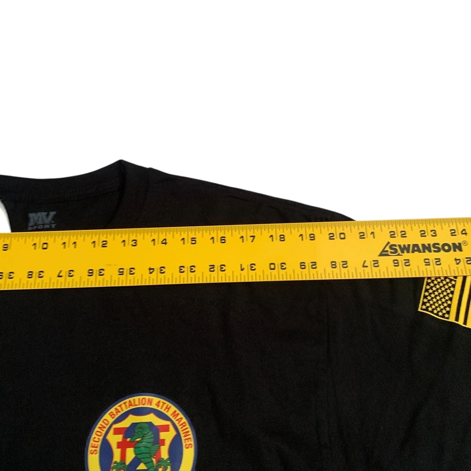 USMC Men's Size L 2nd Battalion 4Th Marines Short Sleeve Black T-Shirt NEW gallery