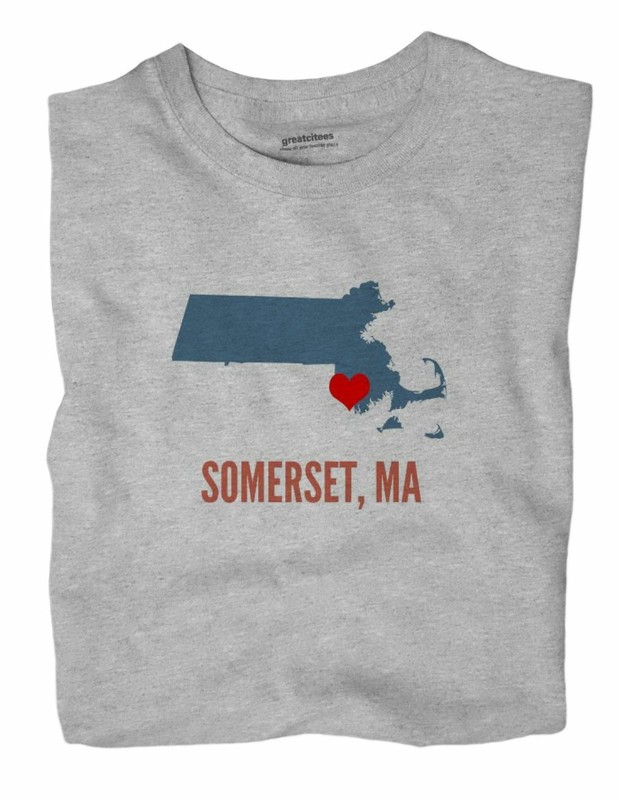 Somerset Massachusetts MA T-Shirt HEART