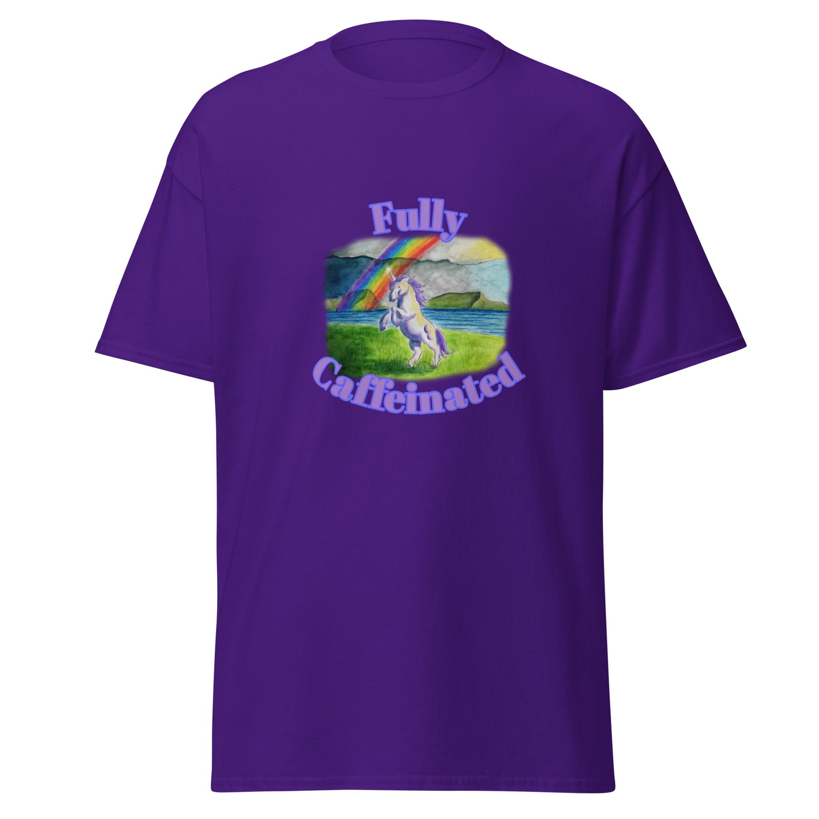 Fully caffeinated unicorn classic tee