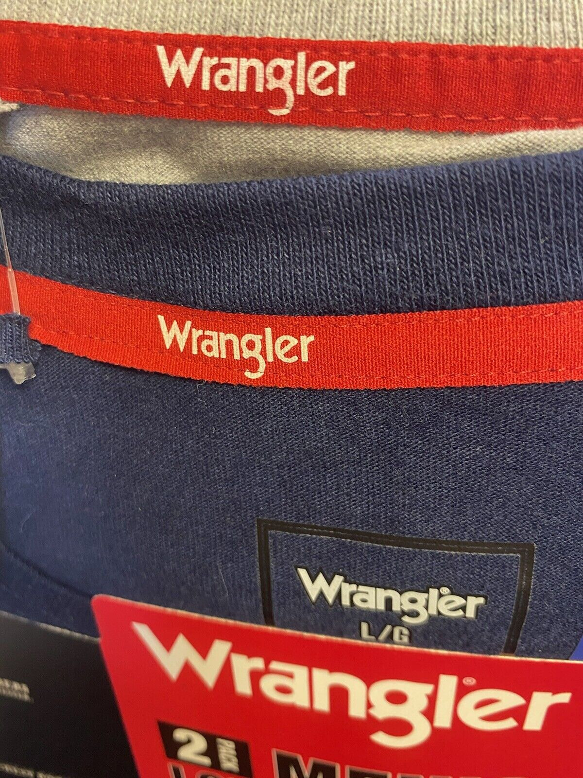 Wrangler Men’s Micro Pique Long Sleeve Tee, 1 or 2- Shirt gallery